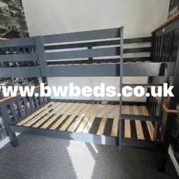 NEPTUNE GREY AND PINE BUNK BED (FRAME ONLY NO MATTRESSES) £280.00🌟



TO PLACE YOUR ORDER RING 📞01709 208200 or click here to order via our website - https://www.bwbeds.co.uk/product-page/neptune-grey-and-pine-bunk-frame-only-no-mattresses

Dimensions: W205 x D104 x H152cm
The Neptune bunk bed is the ideal space saving solution and perfect for modern living. Made from solid pine wood, this bunk bed can also be split into two single beds, so it is an extremely practical and versatile piece that will last you for years to come.
Features:
Classic single bunk bed
Made from solid pine wood
Can be split into 2 single beds
Side rails included for safety
Solid wooden bed slats
**Mattresses not included***
Accepts 2 standard UK single mattresses (3ft)
Assembly required

B&W BEDS 

Unit 1-2 Parkgate Court 
The gateway industrial estate
Parkgate 
Rotherham
S62 6JL 
01709 208200
Website - bwbeds.co.uk 
Facebook - B&W BEDS parkgat