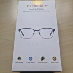 Brand new 5 pairs mens quality glasses.i bought the wrong strength.Great quality
+1.50