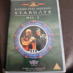stargate dvd volume 2 
dvds in good condition used
any discs that are 15p each are also mix and match at 10 for £1
please look at my other items for sale as have a wide variety of dvds and games for sale
sorry but I do not accept PayPal or shpock wallet as payment and unfortunately I do not post due to working hours
collection only
