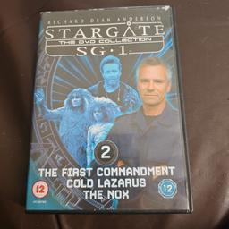 stargate SG1 dvd 3 episodes 
dvds in good condition used
any discs that are 15p each are also mix and match at 10 for £1
please look at my other items for sale as have a wide variety of dvds and games for sale
sorry but I do not accept PayPal or shpock wallet as payment and unfortunately I do not post due to working hours
collection only