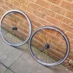 Rodi Rims Stylus Race 28"700c wheelset
10 speed rear 
Quick Release 
In good condition but could do with truing I believe as they came with a bike I bought.
Open to swaps if it's worth it.. 
Can maybe deliver for fuel