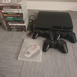 ps3 with games and controllers. controller are a little loose, other then that works great. any questions please ask. delivery is PnP unless it's local to me then I may delivery. open to offer.