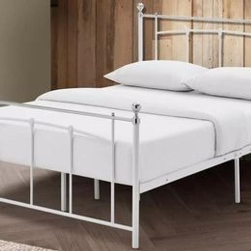 Buy & Sell West Yorkshire Bradford - Photos for Yani Kingsize Metal Bed Frame - White