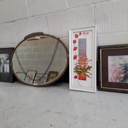 Various pictures and mirrors FROM £3 each. Please message me for prices etc.

Our second hand furniture mill shop is LOW COST MOVES, at St Paul's trading estate, Copley Mill, off Huddersfield Road, Stalybridge SK15 3DN... Delivery available for an extra charge.

There are some large metal gates next to St Paul's church... Go through them, bear immediate left and we are at the bottom of the slope, up from the red steps... 

If you are interested in this or any other item, please contact me on 07734 330574, or on the shop 0161 879 9365...Many thanks, Helen.

We are OPEN Monday to Friday from 10 am - 5 pm and Saturday 10 am - 3.30 pm. CLOSED Sundays. CLOSED Bank Holiday long weekends...