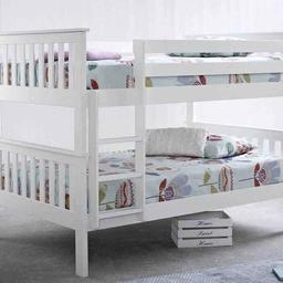 Single Wooden Bunk Bed:
Colors Available: White and Grey
Top: Width: 3ft (90 cm) Approx.
Bottom: Width: 3ft (90 cm) Approx.
Color:White , Grey
Price:£149
Mattress:£99
Cash on delivery
For more information contact me whastapp +447752286680