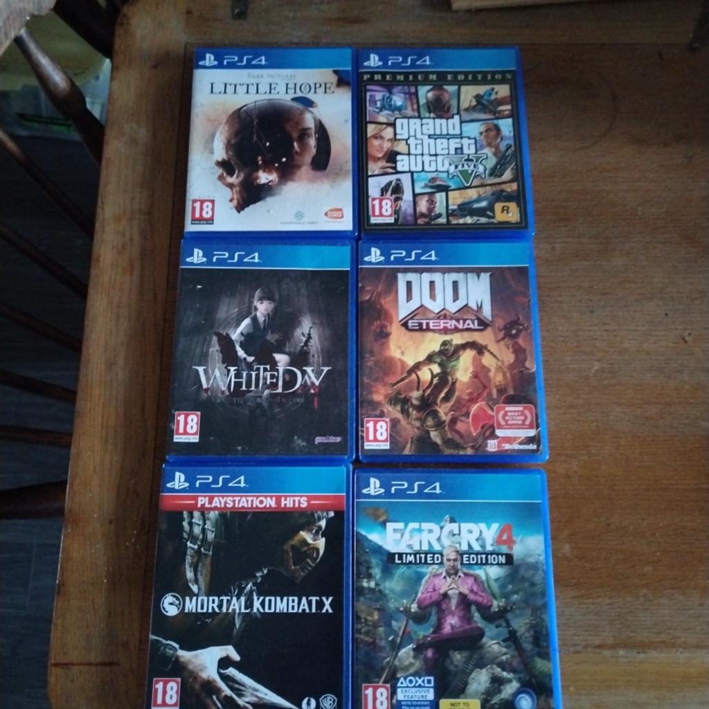 Various PS4 games. Ask for prices.