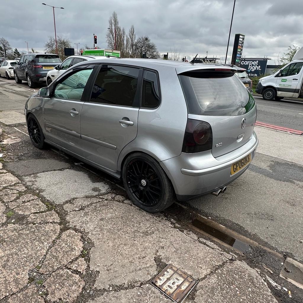 ***FORSALE***
£2500 ono
Vw polo gti
101k
Mot till december
Comes with orignal gti back pack
Service book has some stamps and receipts for work
New brakes discs pads and calipers allround
Just serviced in febuary
Brand new battery today
Cambelt and water pump in 2021

Mods wise
Forge frontmount intercooler
Milltek full exhaust
Coilovers
Air filter
Uprated coilpacks benchmark blue
Alloys
Solid flywheel (does vibrate on tickover)

I got this car basically out of a barn where it had been sat since 2021 got it running checked the engine over sounds nice and quiet compression was good so ran it, took it for a mot where it failed on a rotten sill and lots of other bits so did absolutely everything new sill, fix exhaust, and everything else it needed. Now its on the road.

Drives decent for a car of its age. Rare car now.

Paintwork isnt the best but still looks ok. Sole of these are over 4k in price now.