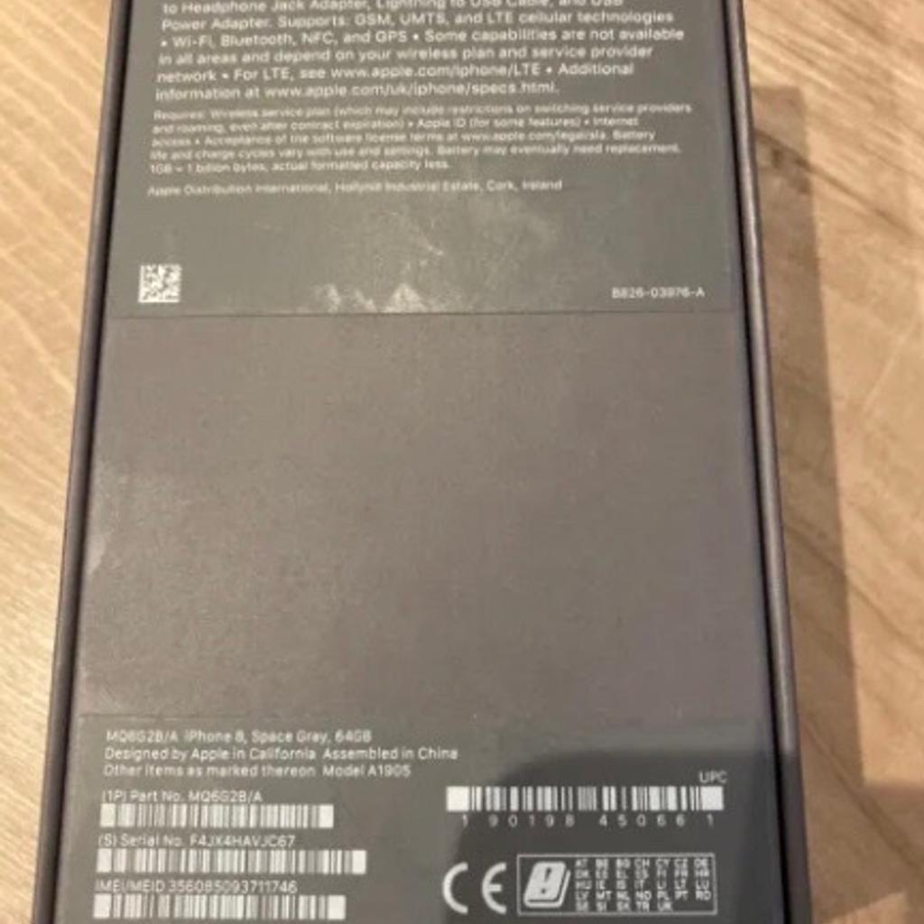 iPhone 8 , great condition. I’ve had this from new and has always had a case and screen protector on ! The battery health is 74%, comes in original box, works perfectly and only selling as just upgraded ! Please feel free to message if you have any questions.