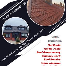 All types of roofing work undertaken
Fully insured with proof
Fully qualified with proof
100s of photos taken before,during,after

www.mkfroofingservices.co.uk
Email mike@mkfroofingservices.co.uk

drone survey
Free quotation