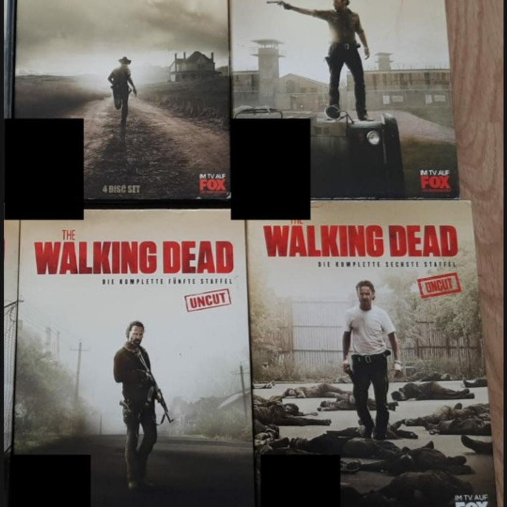 Verkaufe fast neue DVD's wurden nur 1x geguckt von The Walking Dead Staffel 1-6.

Jede Staffel 15 euro
bei allen preisnachlass und versandfrei.

versand gegen aufpreis

Da Privatkauf keine Rücknahme oder Garantie
