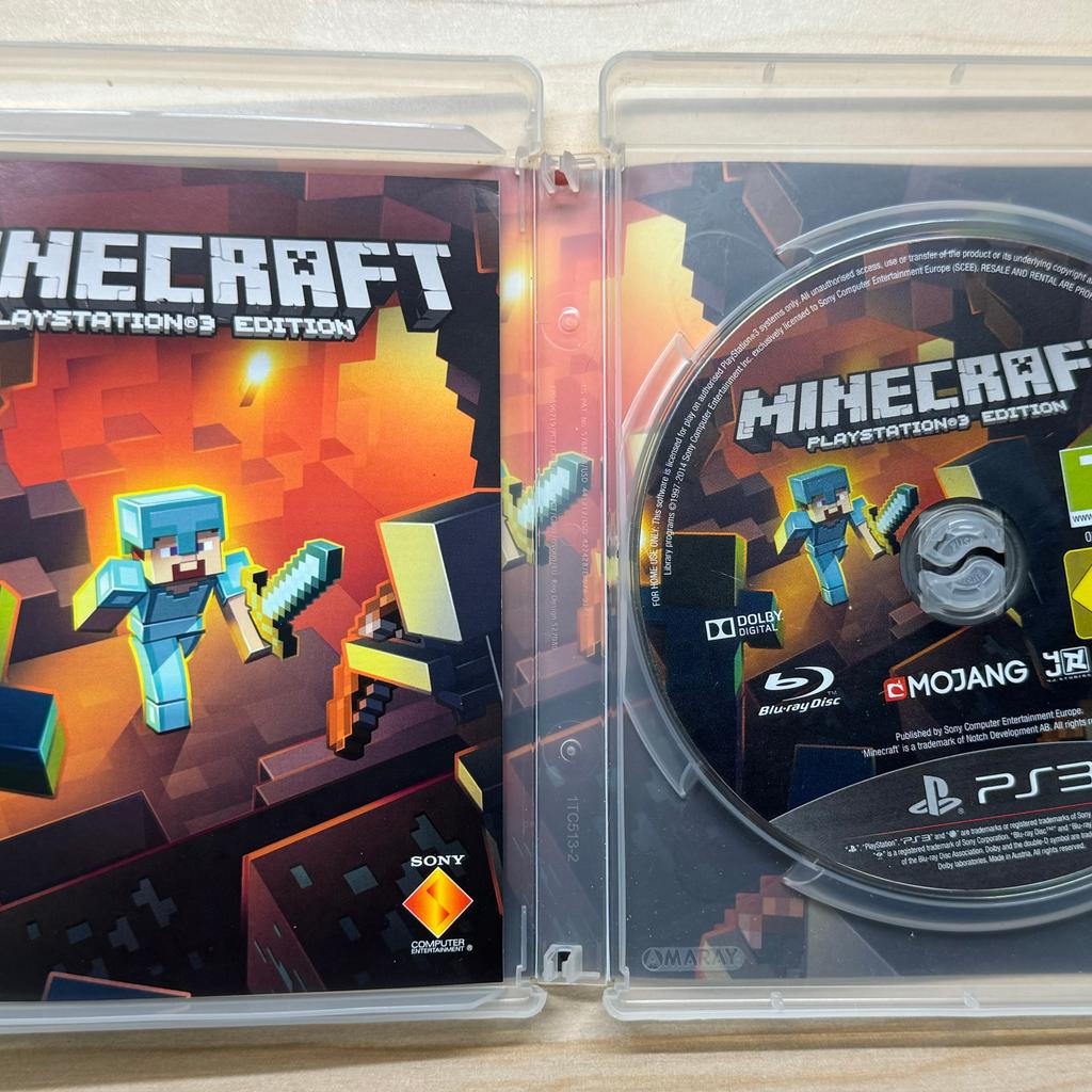 Verkaufe das PS3 Spiel

Minecraft

Zustand sehr gut - Siehe Bilder

Bei Kauf mehrere Artikel ist verhandeln natürlich erlaubt.

Versand innerhalb Österreich 5 Euro
Versand nach Deutschland 8 Euro
Ausschließlich Versicherter Versand im Paket

Dies ist ein Privatverkauf von gebrauchter Ware.
Der Verkauf erfolgt unter Ausschluss jeder Gewährleistung
