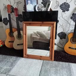 as you can see it's a wooden frame mirror it's in good condition not being used for some time there's two little marks on the top of the frame but nothing to write home about I would prefer collection only