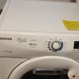 Hoover tumble dryer, expensive model. 9kg capacity. selling as I can't get the water bottle to connect properly. I've looked online and it's the correct part number so I don't know why. it will connect and spin, tumble dry the clothes etc. I just don't feel like it's on properly. I also think it gets quite hot inside when it's been on, this could be normal I'm not sure, my new one gets quite warm inside also so it may be my imagination but wanted to state just in case it needs repair if too hot, price reflects this.