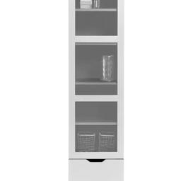 🔹️Habitat Compton 1 Door Glass Display cabinet

🔹️New, flat packed 

🔹️Size H180, W42, D31cm

🔹️ 2 fixed shelves 

🔹️3 adjustable shelves

🔹️2 drawers