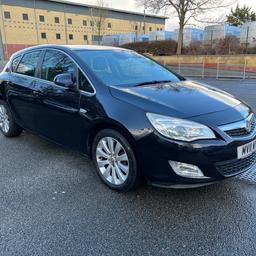 Vauxhall Astra J Elite 1.6 Petrol 2011 
72,400 miles
ULEZ Compliant
Manual 5 speed
Fully loaded
Fresh MOT 02/03/2024
Black Leather seats
Heated front seats
Electric folding mirrors
AC
Cruise Control
Auto lights
Auto Wipers
Factory fitted alarm
ABS
4 new tyres
Spare wheel
2 previous owners
2 keys

Perfect first car

It does come with the parcel shelf although not pictured. 

Any questions send me a message
Based near Heathrow