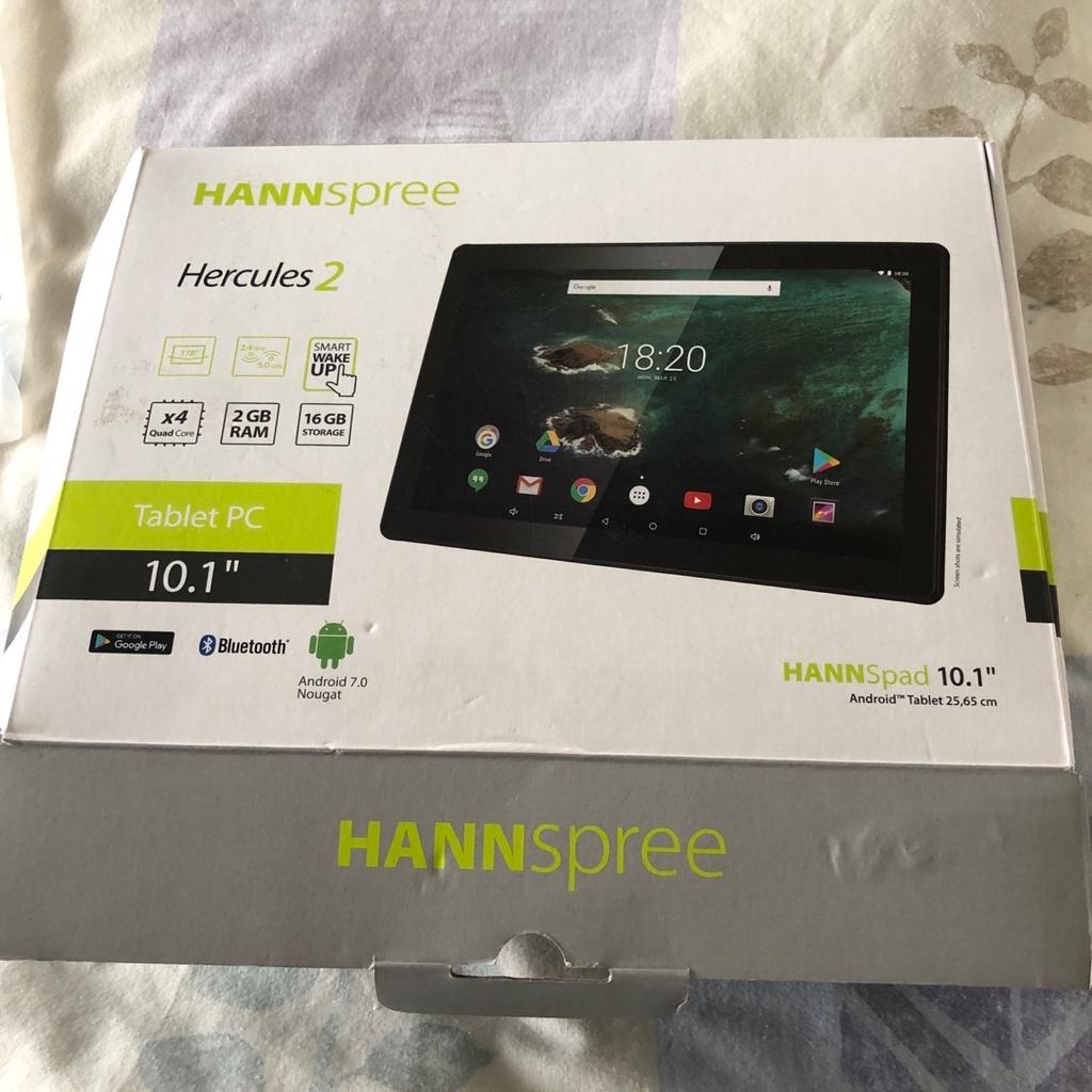 HANSPREE HERCULES 2 TABLET PAD DEVICE ANDROID. PLEASE LOOK IT UP ONLINE. It was a gift a few years ago and never been used just ended up in a drawer. Still has stickers protector on screen. Good device and similar ones Hansspree going for 300. I think this sells for about 150. My price is low. Sold as seen. Don't need it so never used it. Comes in box with all original items plug etc. See my other items. Collect Preston PR2