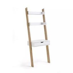 ExDisplay Habitat Ladder Office Desk - White

🔶ExDisplay. Flat packed in the box🔶

1 drawer.
2 fixed shelves.
No easy cable access
Size H179.5, W65, D40cm.
Under desk chair space H61.3, W60cm.
Maximum load capacity of desk 10kg.
Weight 21.3kg.

🔶Check our other items🔶