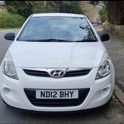 Hyundai i20 Classic 1.2 Petrol, 5 Door (2012 Plate)
Mileage: 54,940
5 Doors
Front and Rear Parking Sensors
£35 Road Tax per year
Part service history

Drives great and has been kept well maintained. Owned for 2 years and selling due to buying a new car.
In great condition but does have age related marks.
Purchased as a Cat N.

Ideal for first time drivers and very cheap to maintain and insure.

Price £3,250 On Nearest Offer
