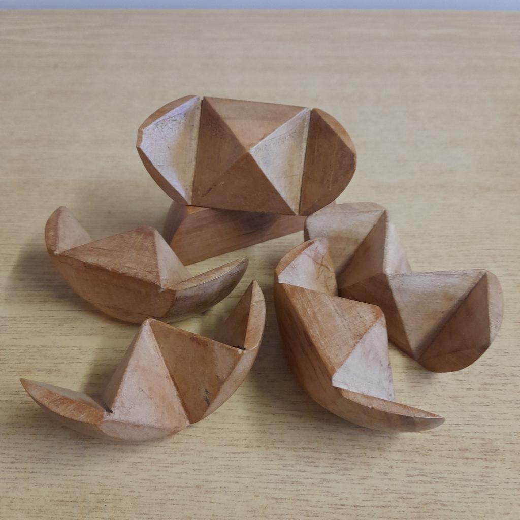 Handmade Wooden Puzzle Ball

Postage possible at buyer's expense with payment by PayPal please so buyer protection will apply