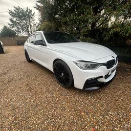 BMW 2013 F30 320D MSPORT RWD 8speed automatic.
This has been my pride and joy for just over a year now. It's in immaculate condition inside and out. It has been very well looked after and only ever been ran on supreme fuel. Never had a problem with it and it has never failed an MOT. Just done 106k miles. It's had regular service on it. Comes with 2x keys. Has had DPF removed as they are prone to clogging up and causing problems. Has also had a back box delete. It sounds really nice and runs spot on it's also had stage 1 remap. It has not long had 4 brand new alloys as one of the old ones was damaged so Ihad them all replaced.Only downside is it has a crack on the windscreen but I have taken that into consideration on the price. Any questions please ask- no time wasters. Thanks for your time. Will come with original plates. Please contact me if you require further information 07719593572. Next MOT due 03/05/2024, White, 4 owners, £7,995