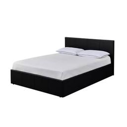 Habitat Lavendon Double Ottoman Bed Frame - Black

💥New/other, flat packed in the box💥

Part of the Lavendon collection.
Faux leather frame.
Base with sprung wooden slats.
Side lift.
Ottoman: assemble for left or right side opening.
Storage capacity: 534 litres.
Size W149.5, L200, H87cm.
Height to top of siderail 28.5cm.
3cm clearance between floor and underside of bed.
Weight 42.5kg.
Total maximum user weight 220kg.

💥Check our other items💥