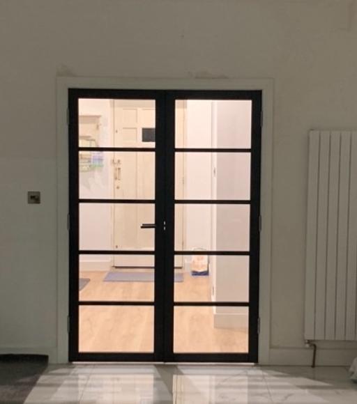 Buy & Sell Hertfordshire Watford - Photos for Howdens black internal glazed door