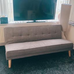 I’m selling this sofa bed soo cheap just because its back two legs are brokenbut tgat can be easily fixed also have some marks but that can also clean up. I didn’t fixed it because I don’t need it otherwise I would have done it thanks