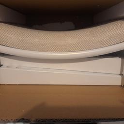 Dressing table stool,brand new fully boxed with instructions beige cushioned stool with white legs