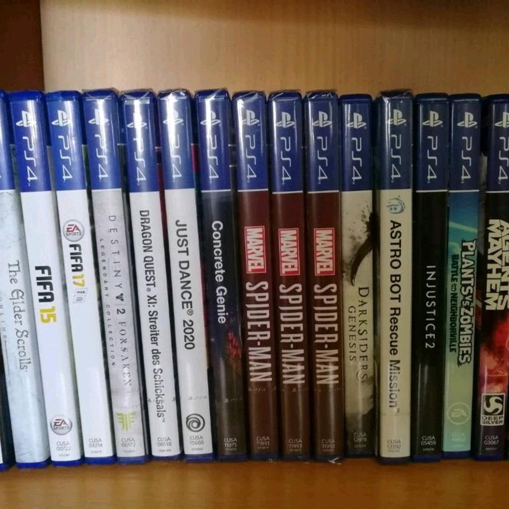 Ich suche folgende Playstation-Spiele aus der Liste (siehe unten), die ich gerne gegen etwas aus meinen Angebot tausche.
Schaut gerne mal auf mein Profil. Bei Bedarf kann ich auch meine Bestandsliste senden.

folgende Playstation Spiele suche ich:
After the Fall - PS4 VR
Batman Arkham Collection - PS4
Bayonetta & Vanquish 10th Anniversary Bundle - PS4
Call of Duty Modern Warfare II - PS5
Call of Duty Modern Warfare III - PS5
Dead Space - PS5
God of War Ragnarök - PS4/PS5
Remnant 2 - PS5
Resident Evil 4 Remake - PS4/PS5
The Dark Pictures: The Devil In Me - PS4/PS5
The Last of Us Part 1 - PS5
The Last of Us Part 2 Remastered - PS5

Einen Tausch möchte ich aus Sicherheitsgründen NUR mit Abholung bei mir (34123 Kassel) abwickeln oder sofern Sie damit ausdrücklich einverstanden sind, dass ich als zweites den Artikel versende. Bitte orientieren Sie sich an aktuelle Marktwerte.
