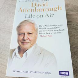 paperback book, David Attenborough Life on Air, good condition.

cash and collection only, thanks.
possible delivery to Conisbrough on Saturday mornings only around 11 am.