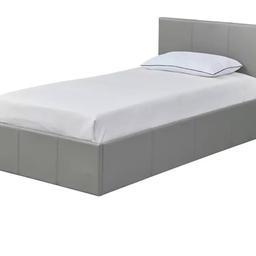 ▪️Habitat Lavendon single side opening ottoman bed frame - grey
▪️Ex display
▪️Faux leather frame
▪️Ottoman: assemble for left or right side opening.
▪️Size W104.5, L200, H87cm
▪️Storage capacity: 362 litres

Bed frame only, mattress not included