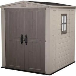 Keter Factor Apex Outdoor Garden Storage Shed 6 x 6ft

💥New/other. Flat packed in the box💥

Shed Material: plastic.
Hinged .
2 windows.
Window type: glazed.
Window location: both sides.
H208, W178, D195.5cm.
Floor panel included.
Waterproof

💥Check our other items💥