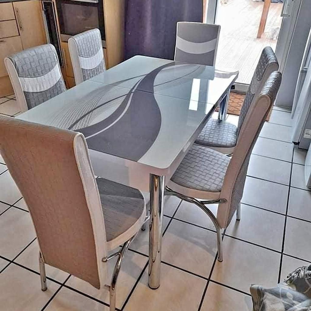🆕 High quality Turkish dining table are available for sale ⚡

Brand New & Flat-Packed Item
Dining table with 4 chairs
Dining table with 6 chairs
Both Marble & Wooden Dining table

Dimensions:
130cm x 70cm
180cm x 70cm ( When extended )

Same or Next day Delivery
Cash on Delivery

For more details and order placement, Kindly inbox me on WhatsApp (07438091615). 🚛🚛