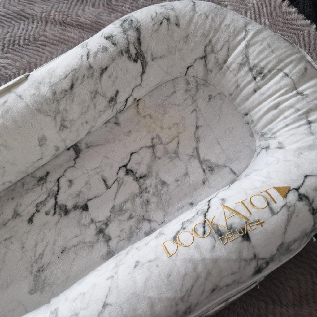 DockATot Deluxe - Carrara Marble

Used for one month- RRP £150

Has a yellow stain in the middle, top left side, can be seen in images. It has been washed twice but does not come off.