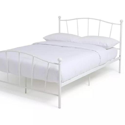 Buy & Sell West Yorkshire Bradford - Photos for Fleur Kingsize Metal Bed Frame - White