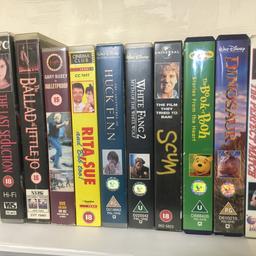Film/Movies - VHS Tapes -

Scum - £5
The book of Pooh - £3
The Ballad of little Joe (big box) - £3
The last seduction (big box) - £5
Huck Finn - £4
Gary Busy is Bulletproof - £7
White fang 2 - £4
Rita, Sue & Bob too - £20
Dinosaur - £3
Best & Marsh (football) - £10

Individually priced or make me an offer for the lot

Collection or postage

PayPal - Bank Transfer - Shpock wallet

Any questions please ask. Thanks