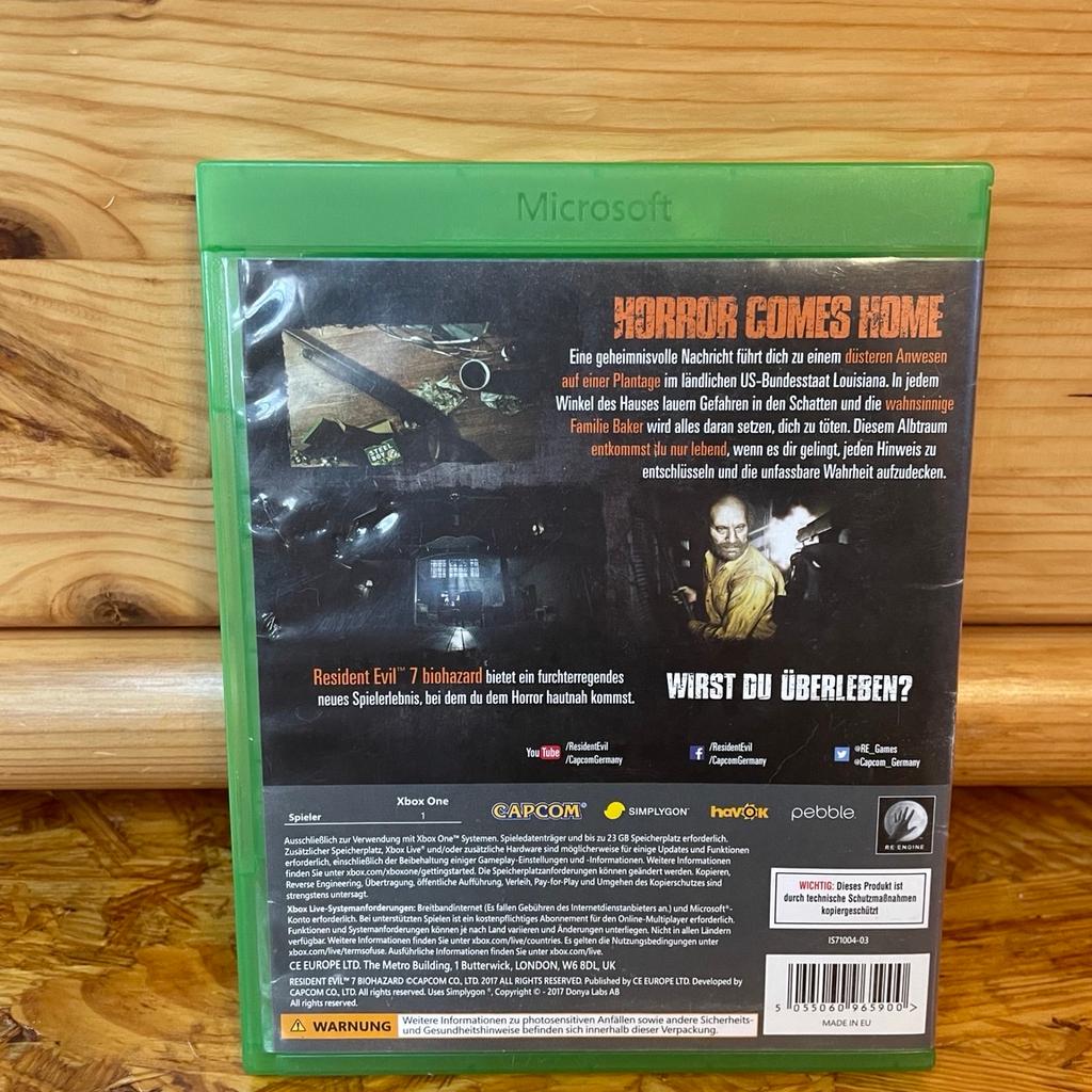 Ich verkaufe dieses gebrauchte, aber voll funktionsfähige „Resident Evil“ Spiel. Die Hülle hat Gebrauchsspuren (siehe letztes Bild).

Versand ist bei Kostenübernahme möglich.