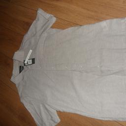 MENS SHIRT MEDIUM (38-40 INCH) 55%LINEN 45%COTTON, PICK UP FROM M40 1NS OR POSTAGE £3.49