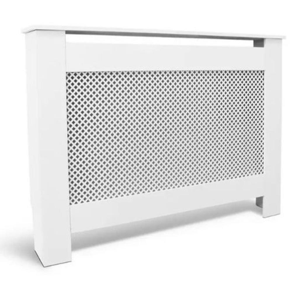 Habitat Odell Small Radiator Cover - White

💥ExDisplay. Flatpacked💥

Painted finish
Mdf wall brackets
Size H81.5, W101.5, D19cm
To fit radiator size: H77.5, W92.4, D13.5cm
Fits most single and double radiator depths
Weight 10.5kg
Fixings included

💥Check our other items💥