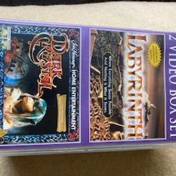 2 video boxset, rated PG, with the classic Labyrinth starring David Bowie and Jennifer Connelly and Dark Crystal