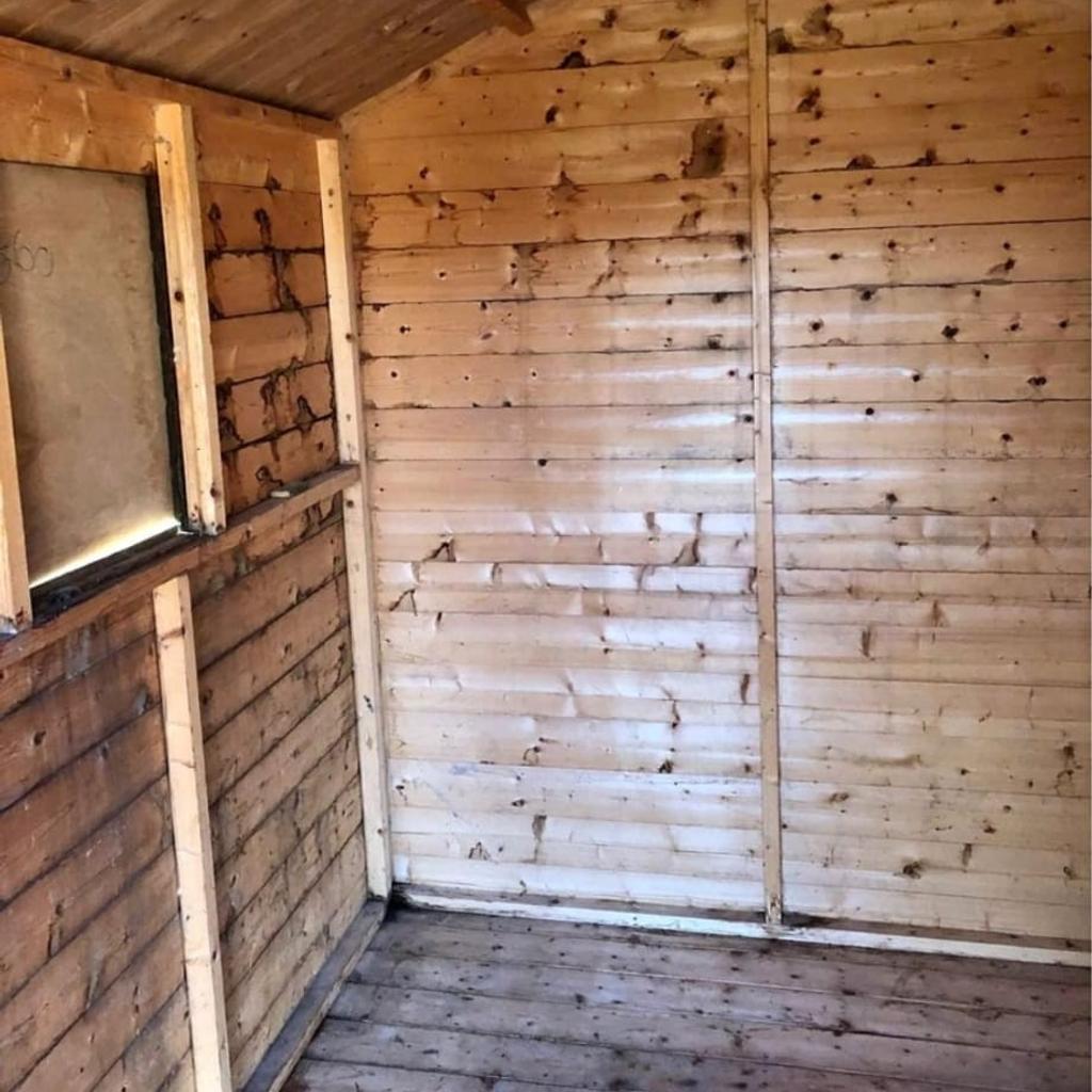 Used 6x8ft shed, dismantled, needs repaint, and a few shiplap replaced.