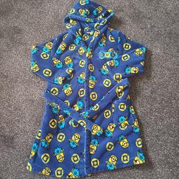 Despicable me dressing gown in excellent condition age 7