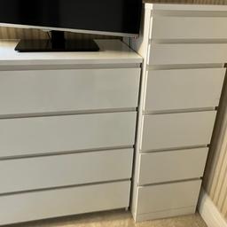 IKEA malm chest of drawers 100x80. Collection only from BN3