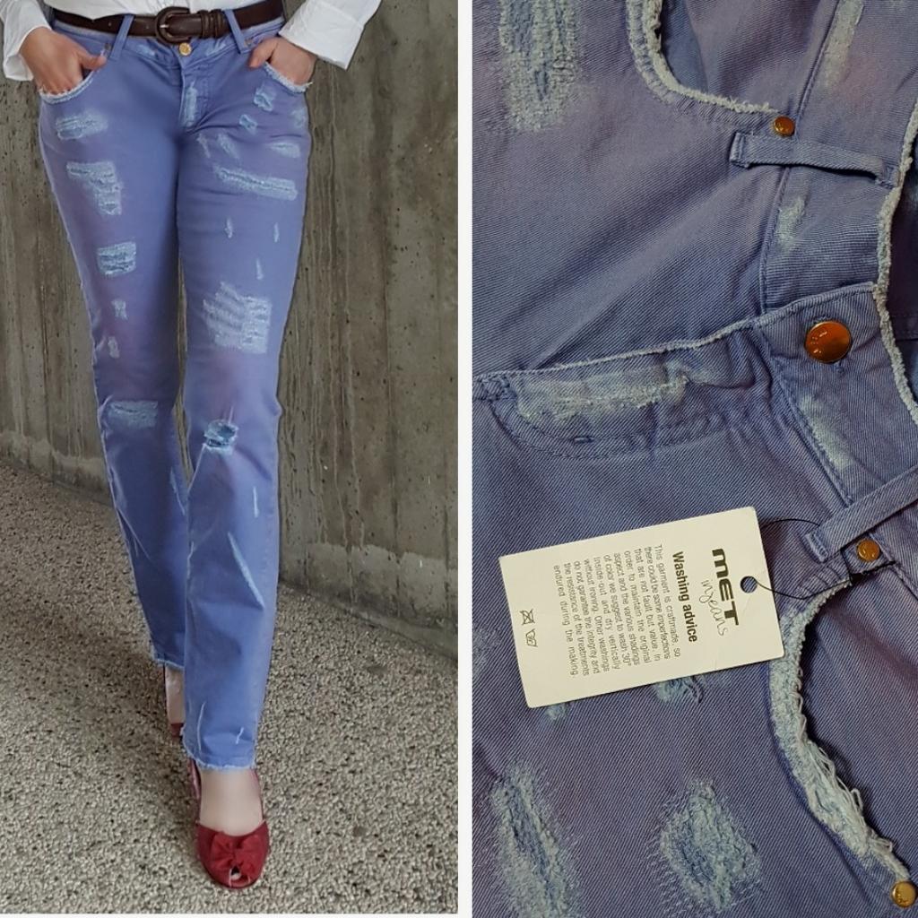 Pantaloni / Jeans con strappi colore fiordaliso, marca Met, chiusura a zip, tg. M/ L (42/ 44 it.). Made in Italy. Nuovi, con etichetta.
Vendo anche scarpe, cintura in vera pelle e camicia.
Guarda altri miei annunci e risparmia sulle spese di spedizione.
#jeans #pantaloni #blu #met #nuovo #denim #viola #lilla #jeansdonna #cotone #strappi #strappati #azzurro #turchese #fiordaliso #moda #donna #pantalone #ragazza #nuovi
