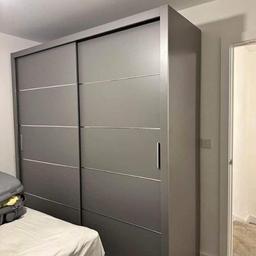 Brand new Sliding door Wardrobes Availale in 6 sizes and 4 colors
SIZES AVAILABLE
W100cm x H200cm x D62cm £229
W120cm x H216cm x D62cm £249
W150cm x H216cm x D62cm £269
W180cm x H216cm x D62cm £289
W203cm x H216cm x D62cm £319
W250cm x H216cm x D62cm £419
Colors: White , Black , grey , Oak
Cash on delivery All over United kingdom More information Contact me just 
Whatsapp +447752286680