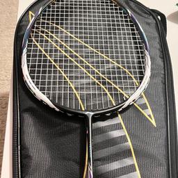 Racket-Li-Ning Tentonic 9
Condition: 9/10-still look new. It comes with the original cover.
Strings: Mizuno M-Smooth 65R /28 tension
Spec: 4U/G5, Max 30lbs, Heavy Head
Location: Hayes or Heathrow
Reason: Too many rackets I have. 
PM me those that interested.
Can post anywhere in UK but cost will be buyers cost.