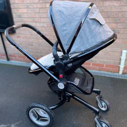 Silver Cross Surf 2 Special Edition Pushchair , Pram , Seat & Carry Cot, Hood and Apron- Eton Grey. Cosy faux fur liner for ultimate comfort.  Can be used other way with cool quilted material for Summer months.  Condition is Used but it is well looked after and neat as shown on the pictures. Scuffs on handle bar with usage but otherwise, good condition.  Comes also with Rain cover,fur /pram liner . Collection only.  L98 x W58 x H92-100cm Folded measurements: L71 x W58 x H28cm Item Weight 15 Kg Maximum Weight Recommendation 15 Kilograms Seating capacity 1 Number of reclining positions 4
Adaptors included for pram use