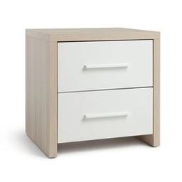 Broadway 2 Drw Bedside Table - White & Oak

🔶New. Flat packed in the box🔶

Made of MDF.
Plastic handles.
Made from FSC certified timber.
2 drawers with metal runners
Size H45.5, W45, D40cm.
Internal drawer H12.6, W33.6, D33.4cm.
Handle size: L18, W1.5cm.
Weight 17kg

🔶Check our other items🔶