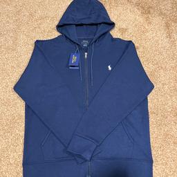 Presenting the Ralph Lauren Zip Hoodie in navy -medium.

Brand-spanking new with all of its necessary tags still attached to it including the optional, branded dust-proof bag to complete the package.

(Happy to entertain any viable offers)

We also offer a referral loyalty program like no other for you, your family and friends - message to find out more.

For anymore information about the aforementioned/authenticity about the product(s) we sell or any other queries at all, please do not hesitate to message us here or via snapchat (@saucevault)

@saucevault, we offer:

• The highest quality one-to-ones on the market which you’ll never get called out for
• Guaranteed same day/next-day nationwide shipping
• 100% transparency between us and customer communications with any queries to ensure customer satisfactions are met

#moncler #mooseknuckles #drip #designer #summer