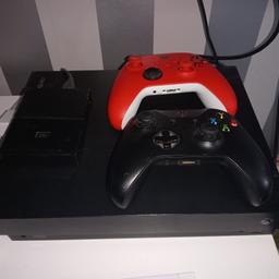 selling my Xbox one X bundle which comes with everything seen.

•1 unboxed fully working console plus power and HDMI cable. £120
•1 original official wireless black controller. £20
•1 official wireless red controller. £30
•1 turtle beach headset with adapter. £20
•All games shown £100
•WD 4TB External hard drive (RRP £149.99) £100

As shown everything is individually priced but I'm looking for £240 ONO for the lot